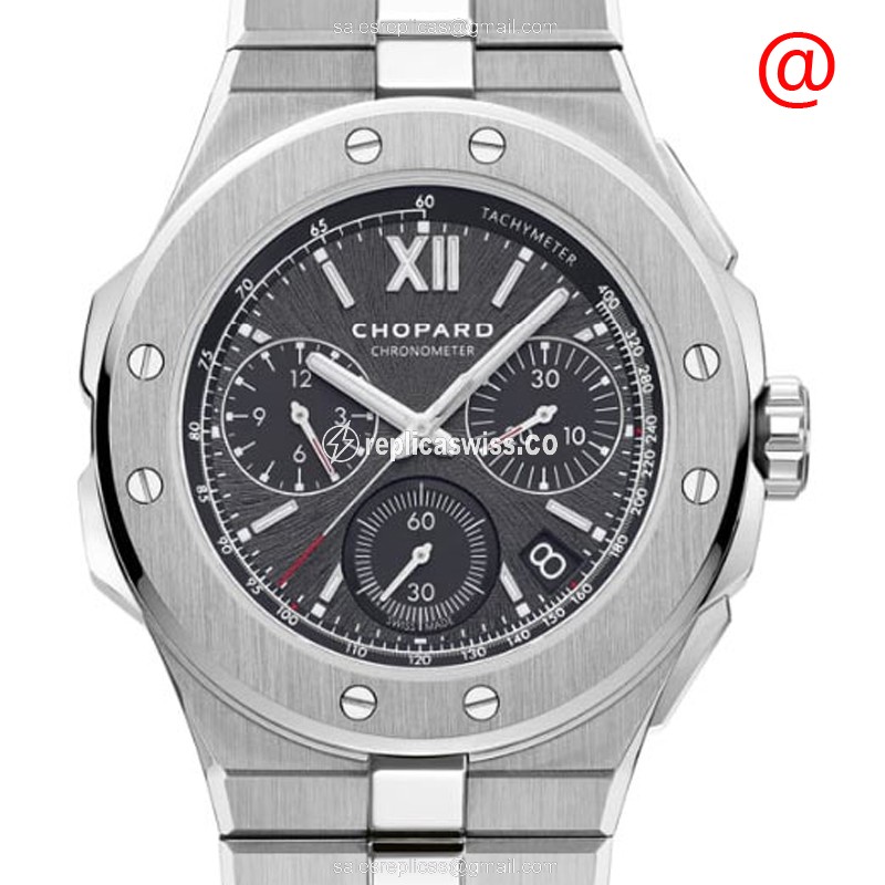 Chopard Alpine Eagle - Automatic - Black Dial - Steel Case & Band - Silver Clasp - Luxury Replica ALPINE EAGLE Watch